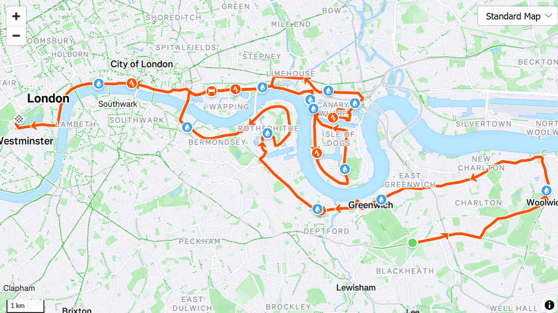 London Marathon Route 2025