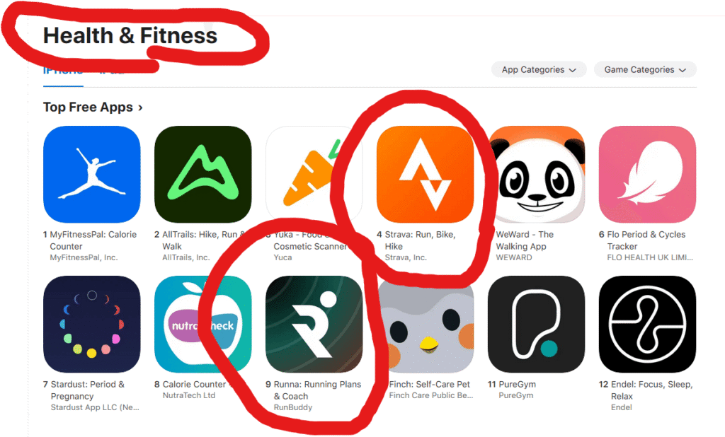Runna is #9 in Health & Fitness